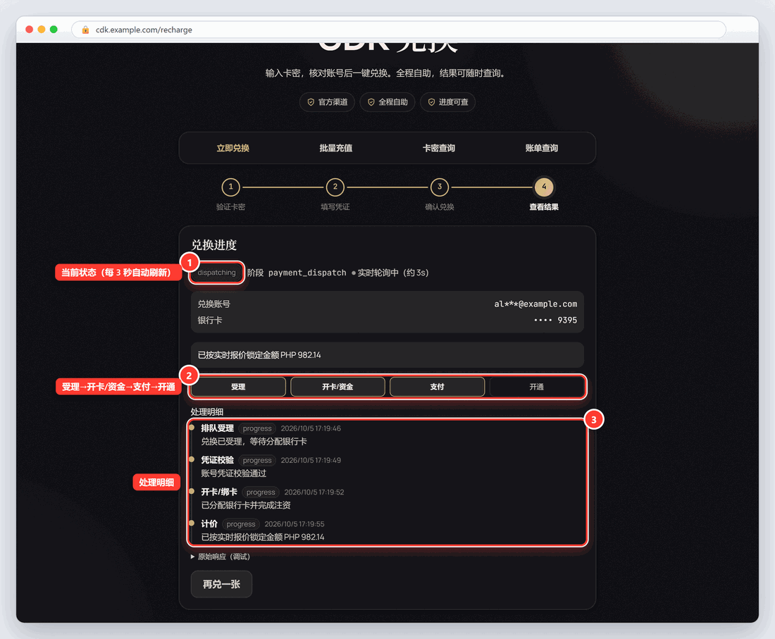兑换页第 4 步